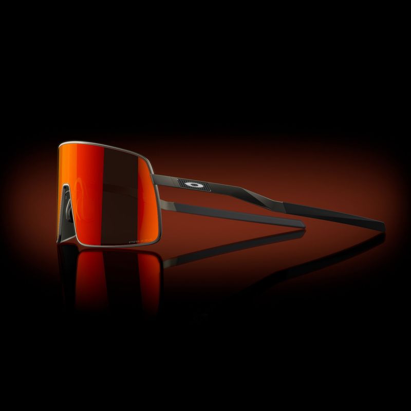 Oakley Sutro Ti satin carbon/prizm ruby sunglasses 12