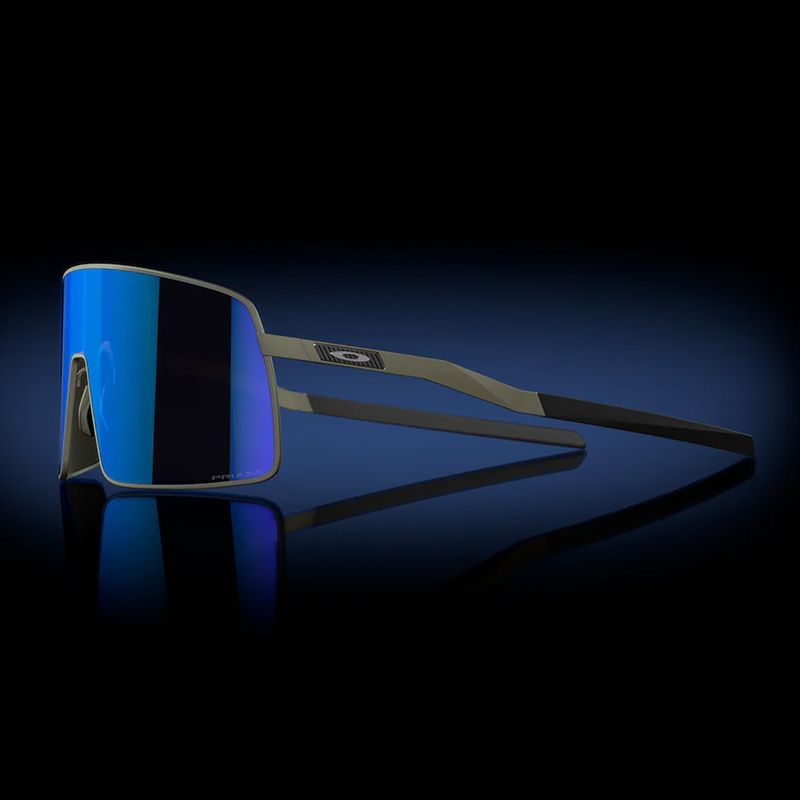 Oakley Sutro Ti satin lead/prizm sapphire sunglasses 8