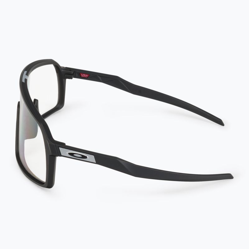 Oakley Sutro matte carbon/clear to black photochromic cycling glasses 0OO9406 4