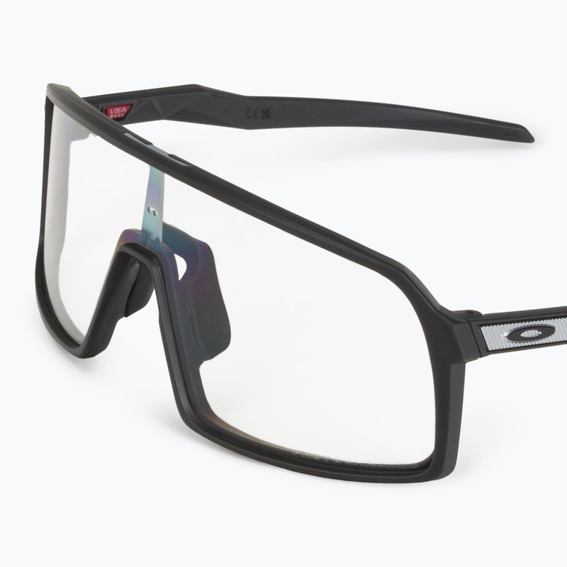 Oakley Sutro matte carbon/clear to black photochromic cycling glasses 0OO9406 5