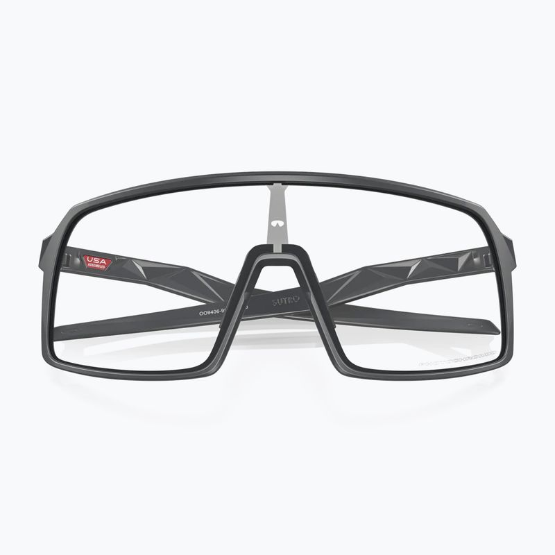 Oakley Sutro matte carbon/clear to black photochromic cycling glasses 0OO9406 9