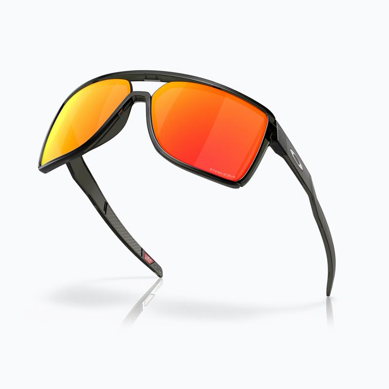 Oakley Castel matte grey smoke/prizm ruby sunglasses 4