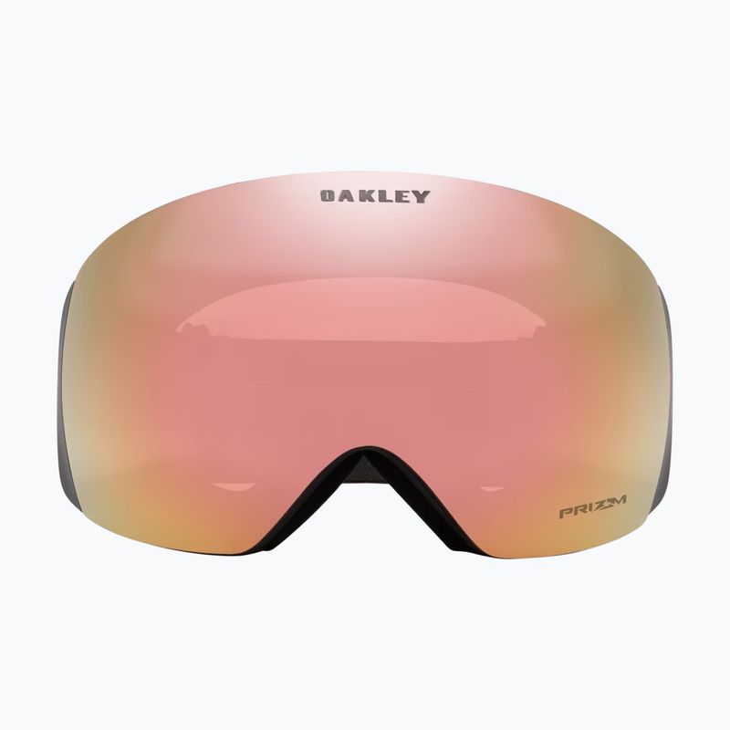Oakley Flight Deck L matte forged iron/prizm rose gold iridium ski goggles 2