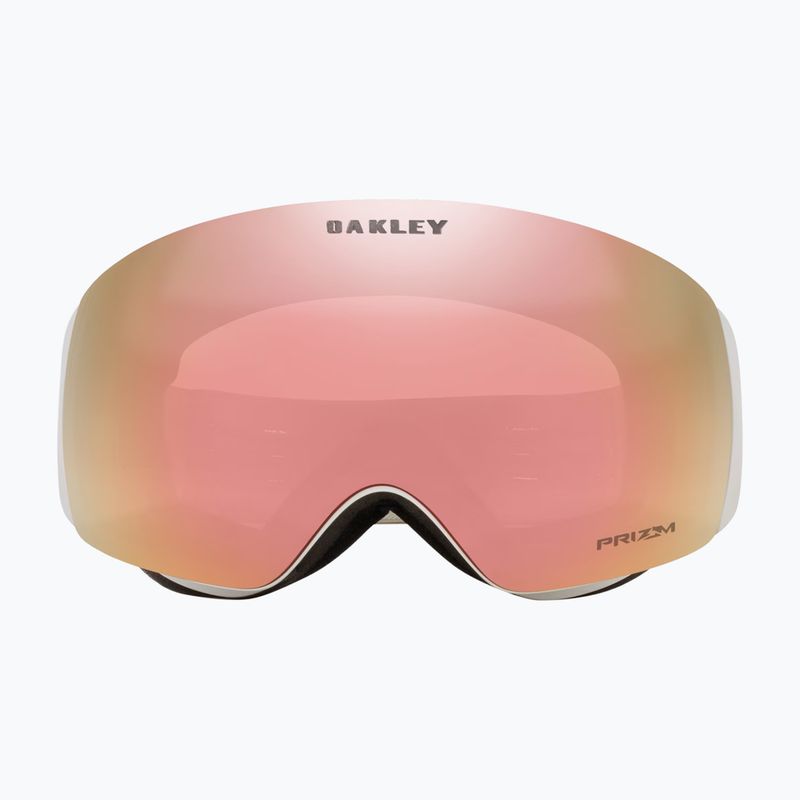 Oakley Flight Deck M matte cool grey/prizm rose gold iridium ski goggles 2
