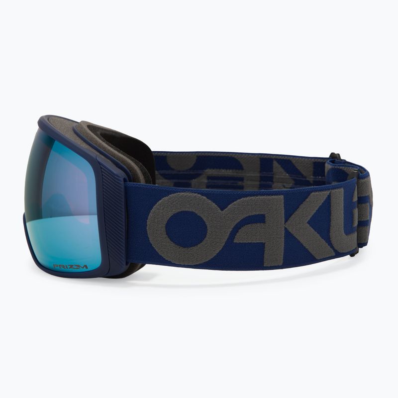 Oakley Flight Tracker L matte b1b navy/prizm sapphire iridium ski goggles 4