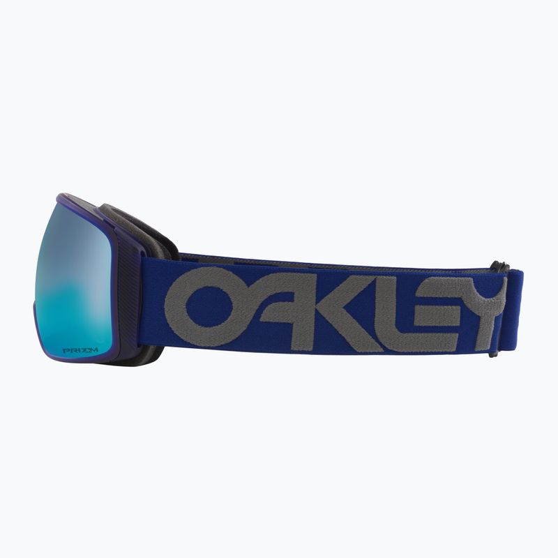 Oakley Flight Tracker L matte b1b navy/prizm sapphire iridium ski goggles 4