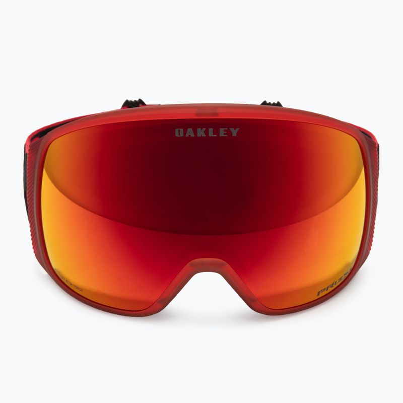 Oakley Flight Tracker L matte b1b redline/prizm torch iridium ski goggles 2