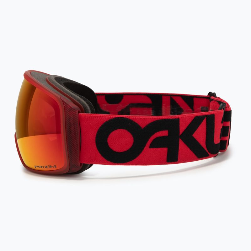 Oakley Flight Tracker L matte b1b redline/prizm torch iridium ski goggles 4
