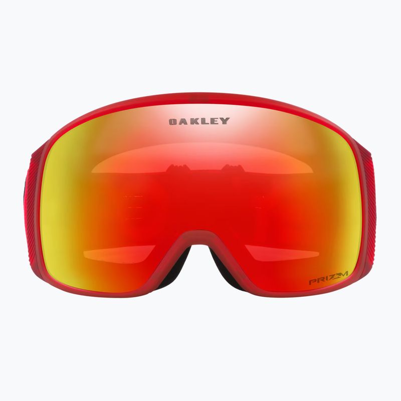 Oakley Flight Tracker L matte b1b redline/prizm torch iridium ski goggles 2