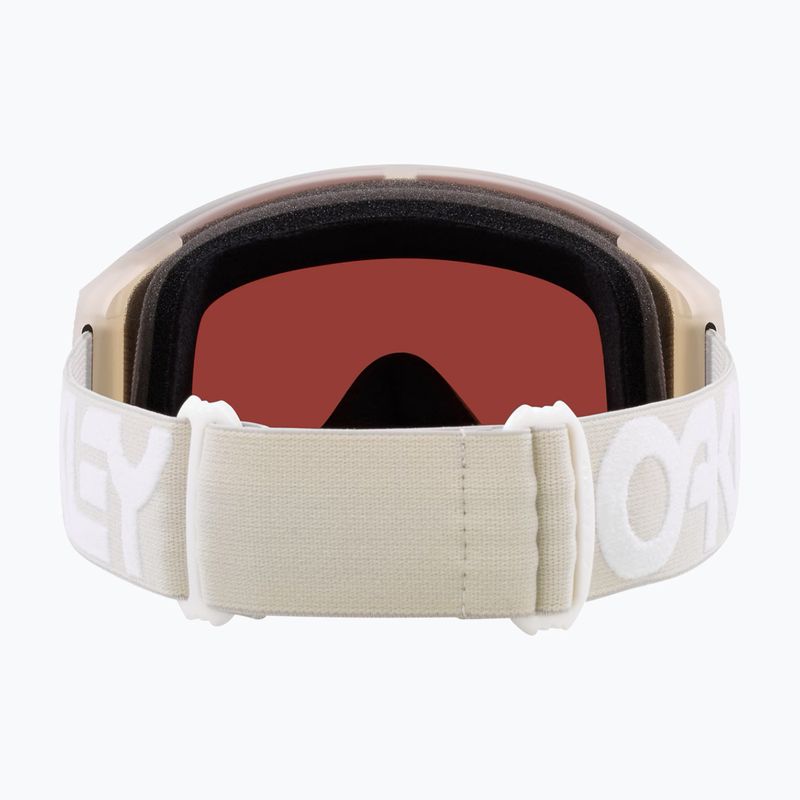 Oakley Flight Tracker M matte b1b cool grey/prizm rose gold iridium ski goggles 3