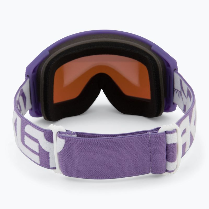 Oakley Flight Tracker M matte b1b lilac/prizm sapphire iridium ski goggles 3