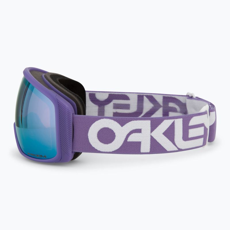 Oakley Flight Tracker M matte b1b lilac/prizm sapphire iridium ski goggles 4