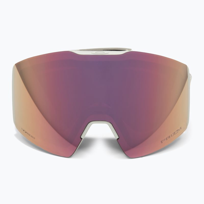 Oakley Fall Line M matte cool grey/prizm rose gold iridium ski goggles 2