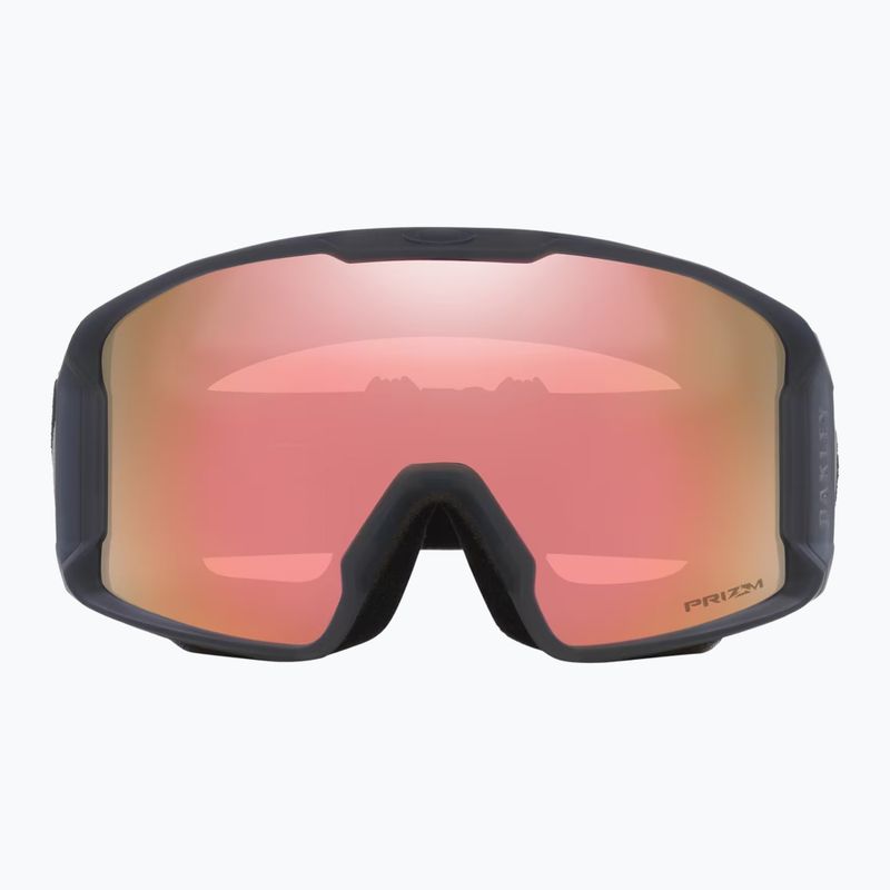 Oakley Line Miner L matte b1b forged iron/prizm rose gold iridium ski goggles 2