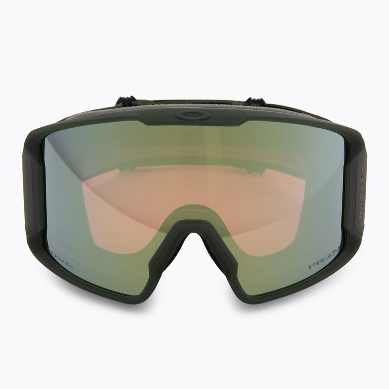 Oakley Line Miner L matte b1b dark brush/prizm sage gold iridium ski goggles 2