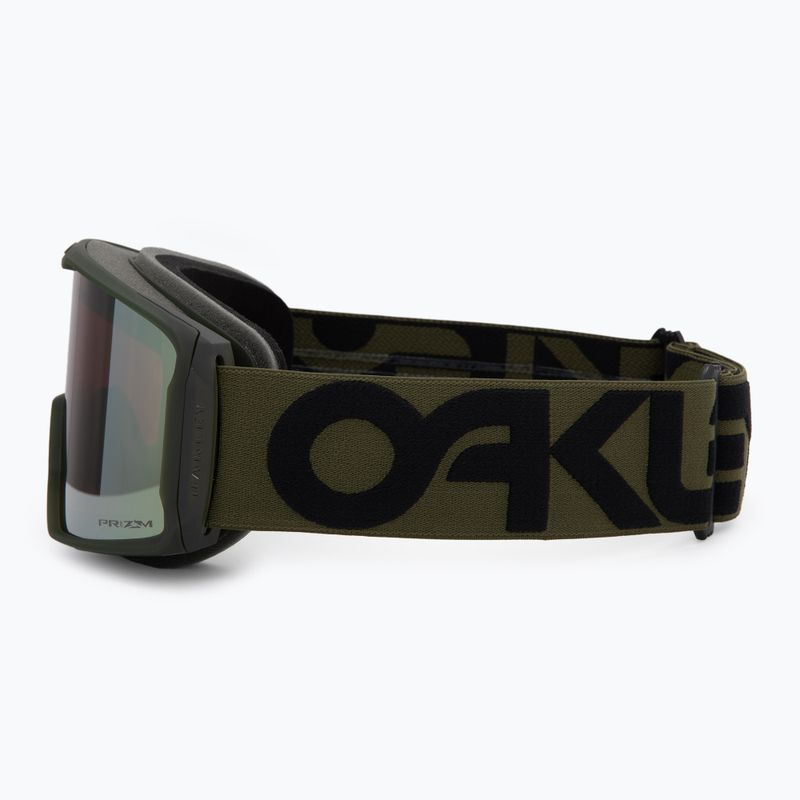 Oakley Line Miner L matte b1b dark brush/prizm sage gold iridium ski goggles 4
