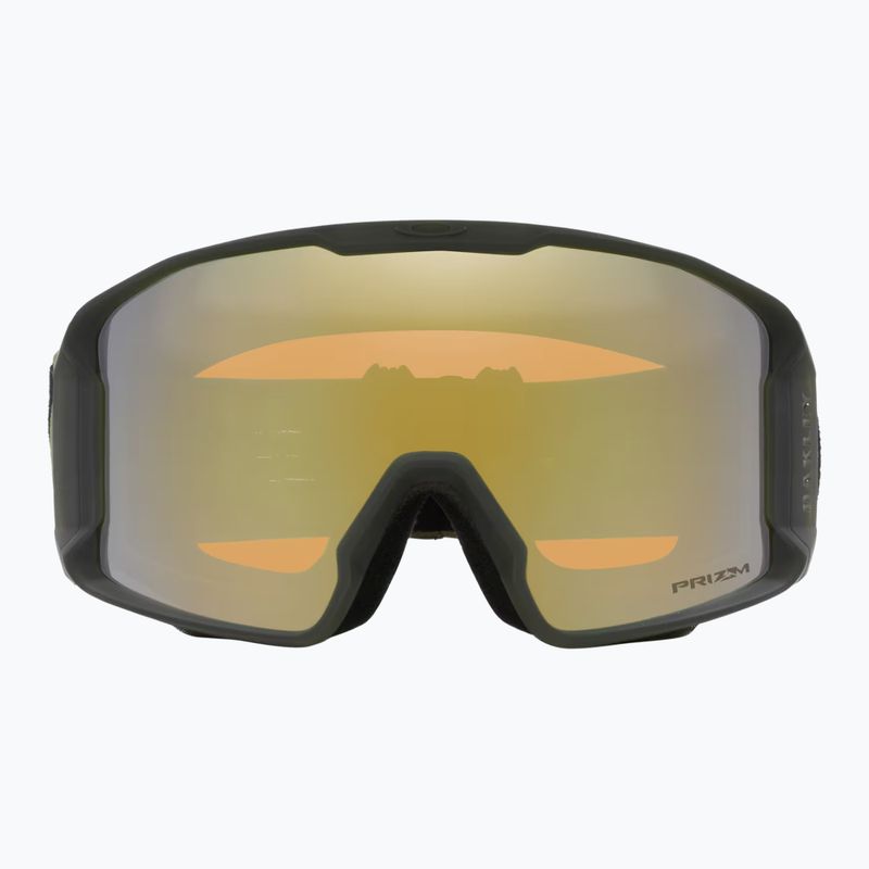 Oakley Line Miner L matte b1b dark brush/prizm sage gold iridium ski goggles 2