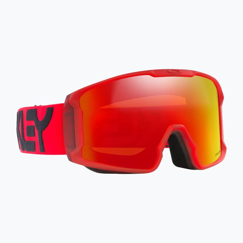 Oakley Line Miner matte b1b redline/prizm torch iridium ski goggles