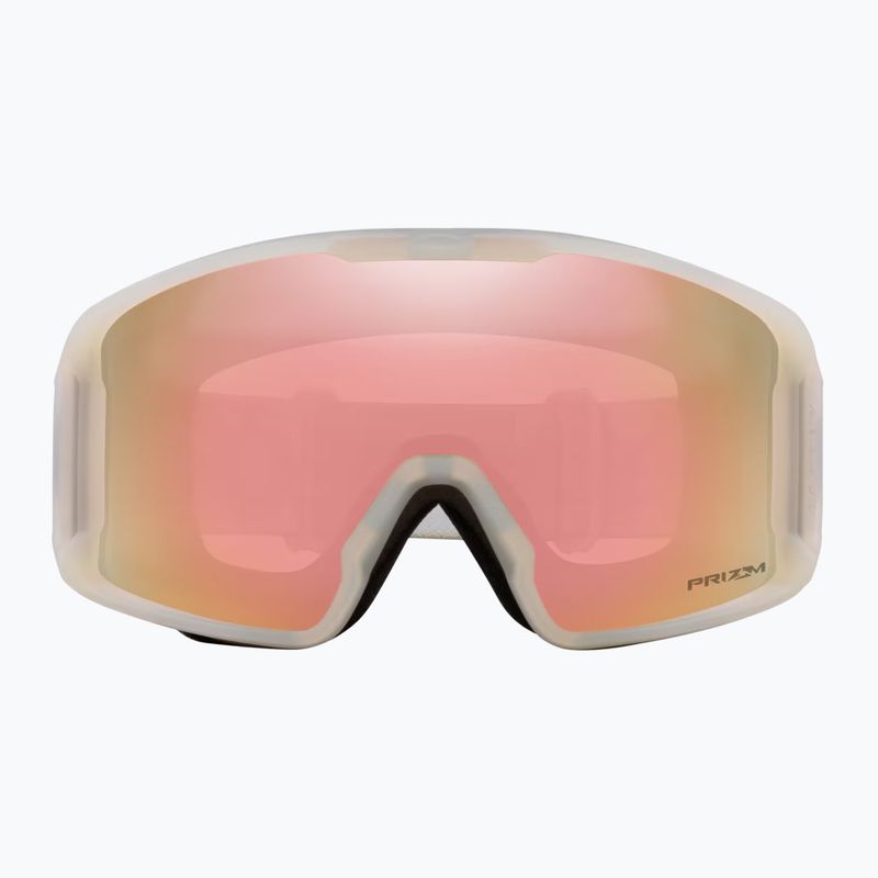 Oakley Line Miner M matte b1b cool grey/prizm rose gold iridium ski goggles 2