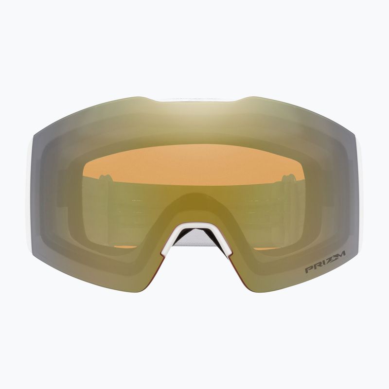 Oakley Fall Line white leopard/prizm sage gold iridium ski goggles 2