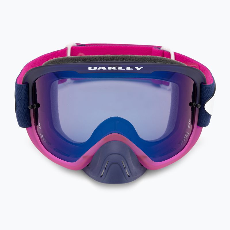 Oakley O Frame 2.0 Pro MTB cycling goggles tld navy stripes/black ice iridium 2