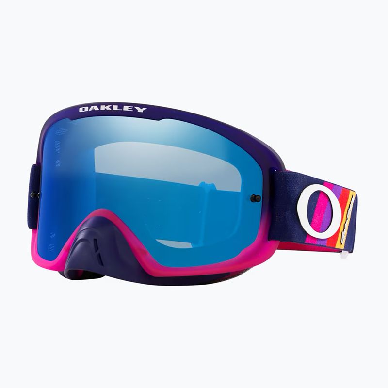 Oakley O Frame 2.0 Pro MTB cycling goggles tld navy stripes/black ice iridium 5