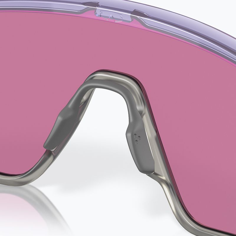 Oakley Bxtr translucent lilac/prizm road sunglasses 7