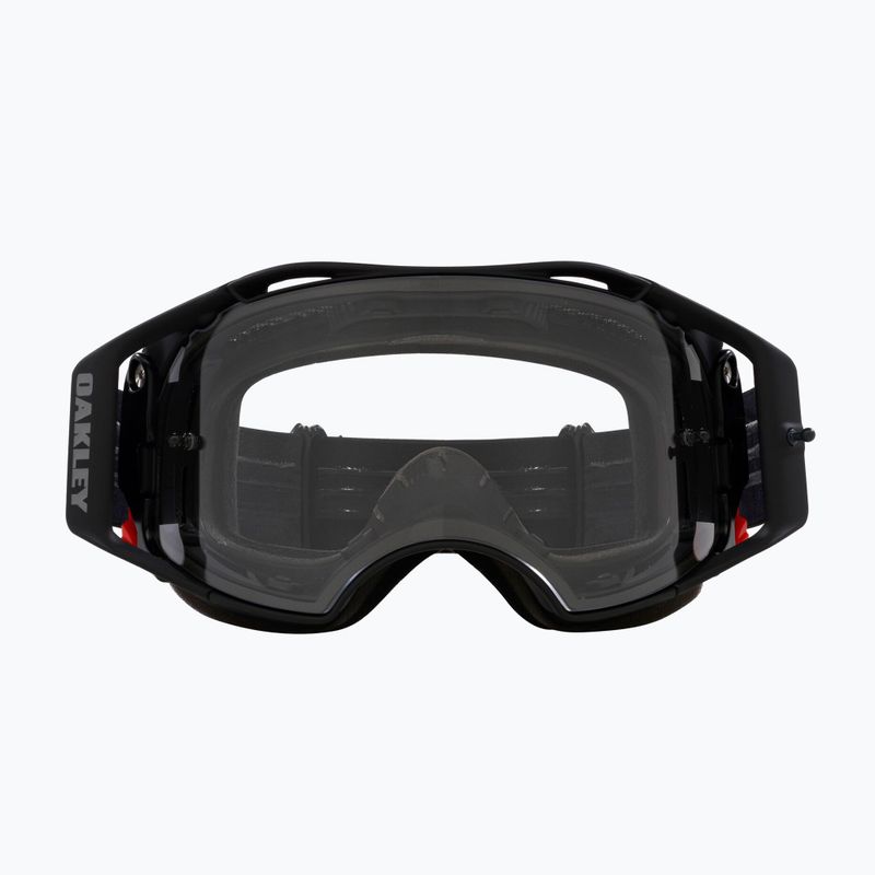 Oakley Airbrake MTB black gunmetal/clear cycling goggles 8