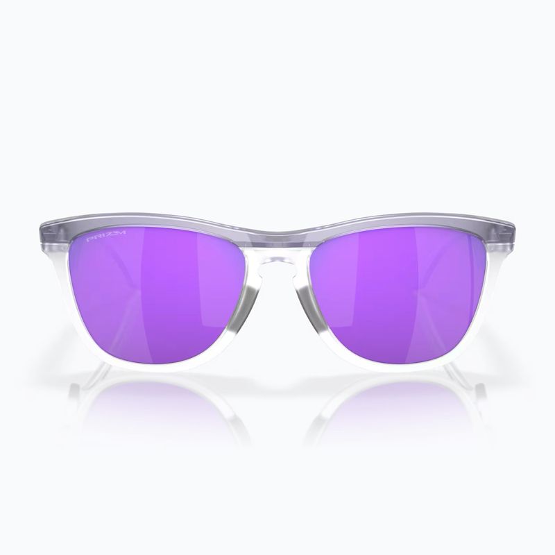Oakley Frogskins Hybrid matte trans lilac/clear prizm violet sunglasses 2