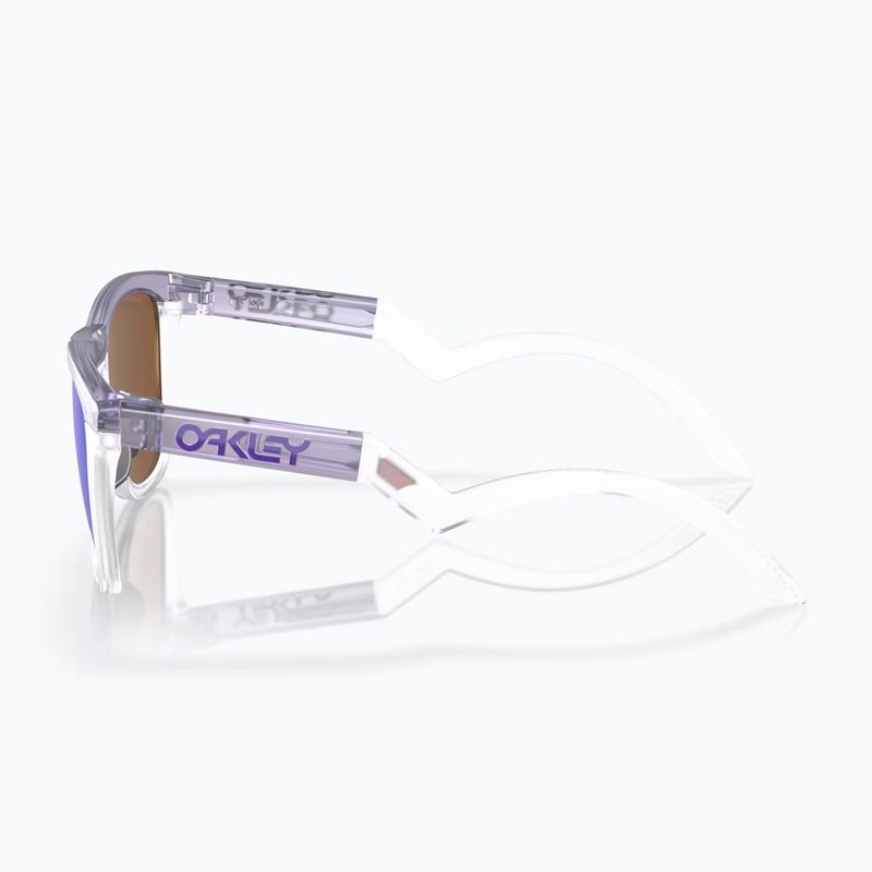 Oakley Frogskins Hybrid matte trans lilac/clear prizm violet sunglasses 3