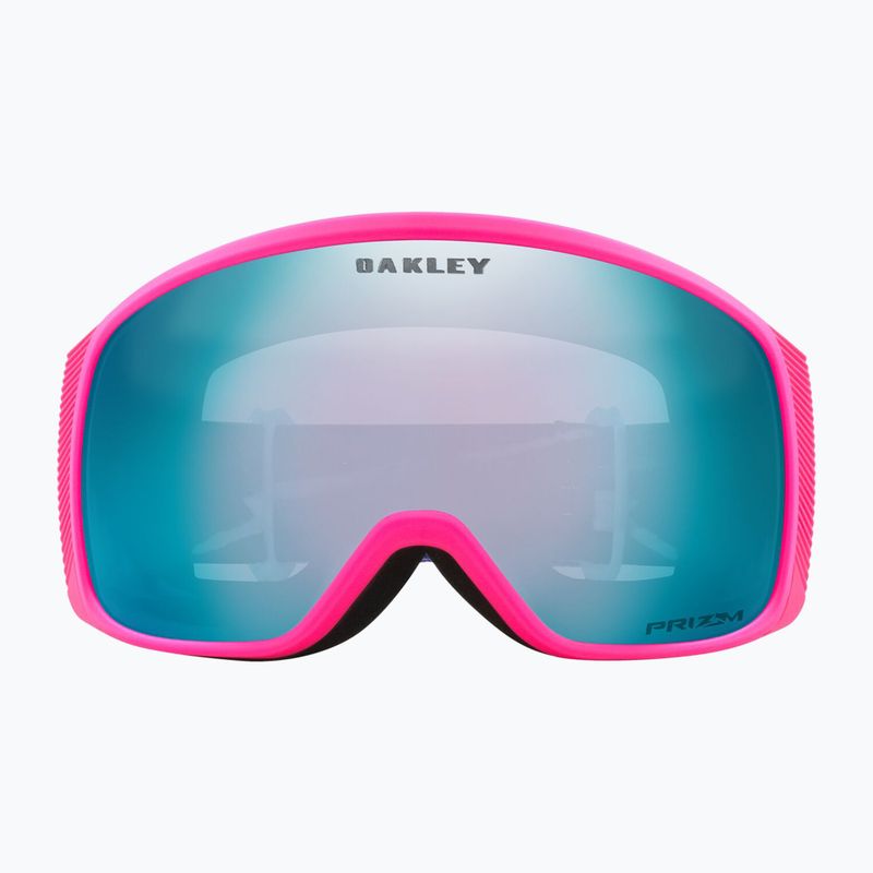 Oakley Flight Tracker M white bolt/prizm snow sapphire iridium ski goggles 2