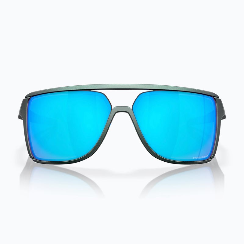 Oakley Castel matte silver/blue colourshift/prizm sapphire sunglasses 2