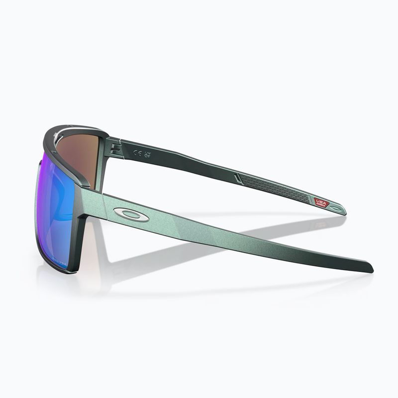 Oakley Castel matte silver/blue colourshift/prizm sapphire sunglasses 3