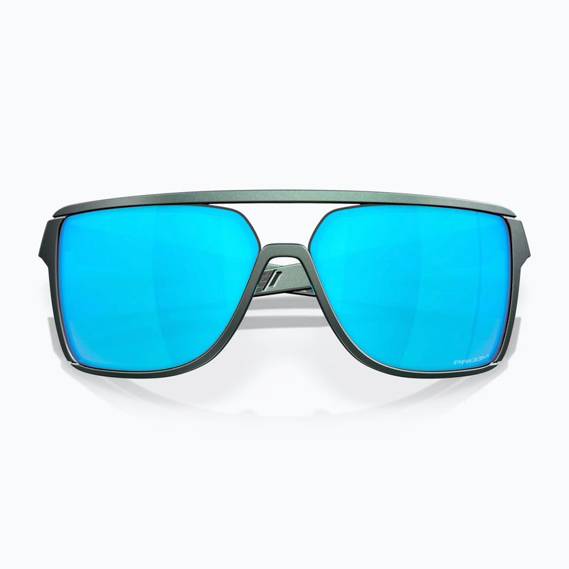 Oakley Castel matte silver/blue colourshift/prizm sapphire sunglasses 5