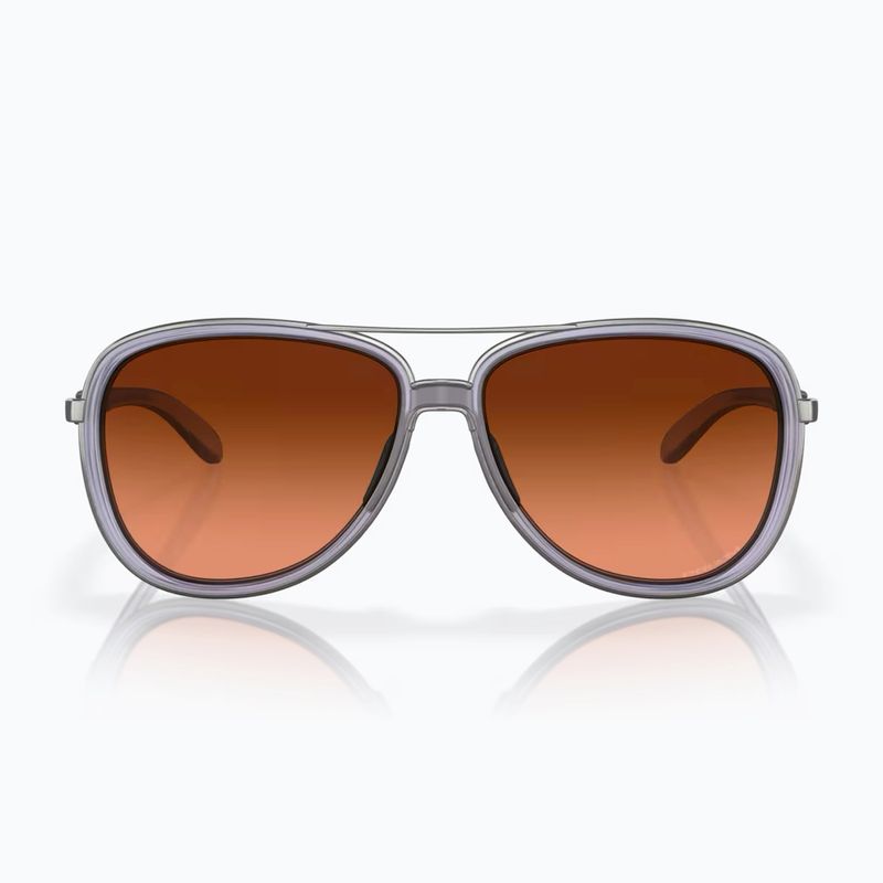 Oakley Split Time matte trans lilac/prizm brown gradient sunglasses 2