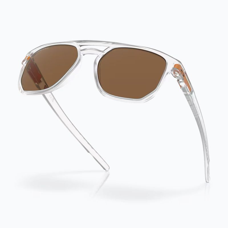 Oakley Latch Beta matte clear/prizm bronze sunglasses 4