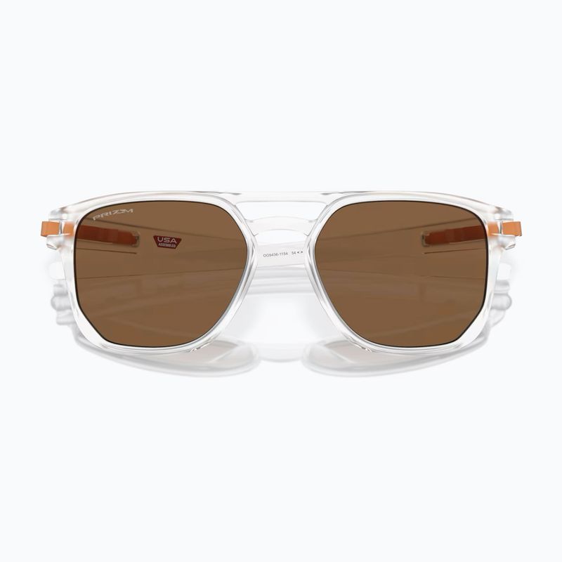 Oakley Latch Beta matte clear/prizm bronze sunglasses 5