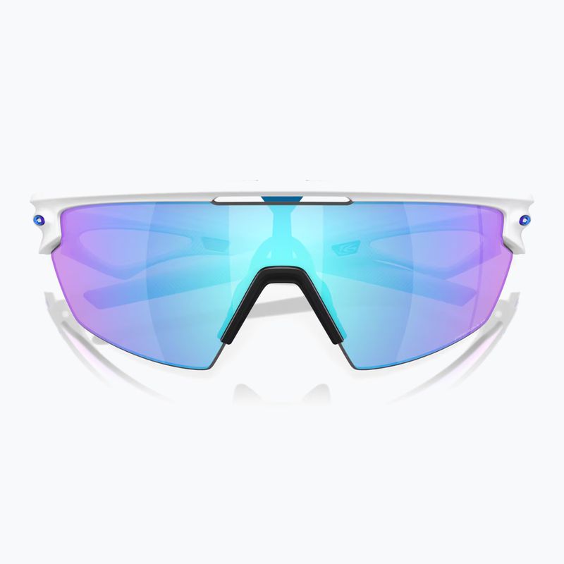 Oakley Sphaera matte white/prizm sapphire polarized sunglasses 5