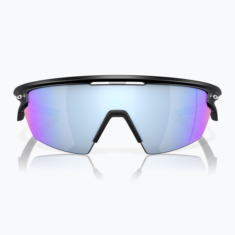 Oakley Sphaera matte black/prizm deep water polarized sunglasses 2