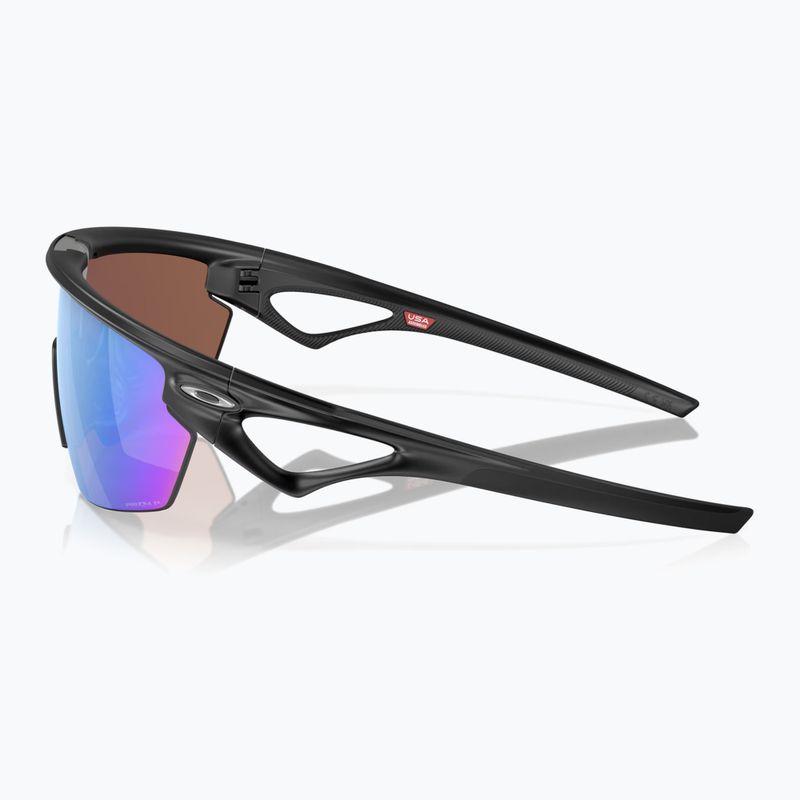 Oakley Sphaera matte black/prizm deep water polarized sunglasses 3
