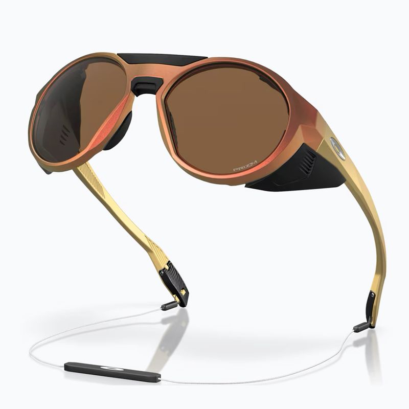 Oakley Clifden matte red gold colourshift/prizm bronze sunglasses 4