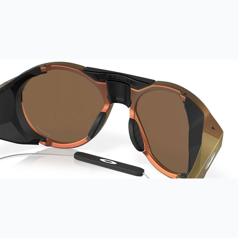 Oakley Clifden matte red gold colourshift/prizm bronze sunglasses 7