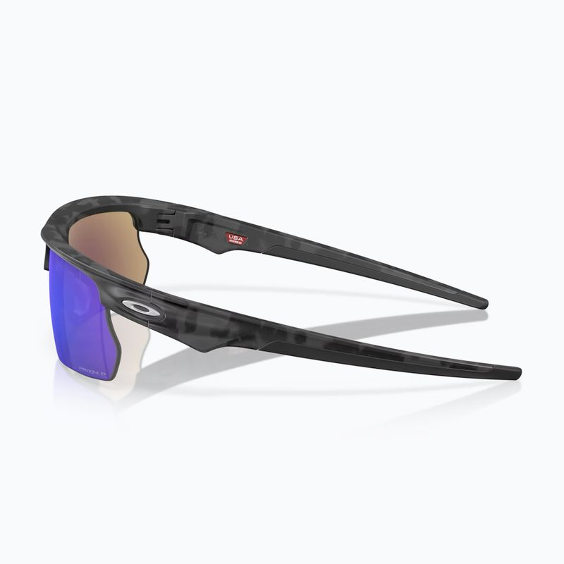 Oakley Bisphaera matte grey camo/prizm sapphire polarized sunglasses 4