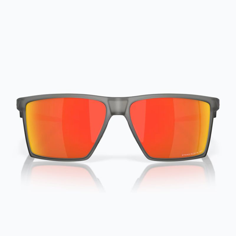 Oakley Futurity satin grey smoke/prizm ruby polarized sunglasses 2