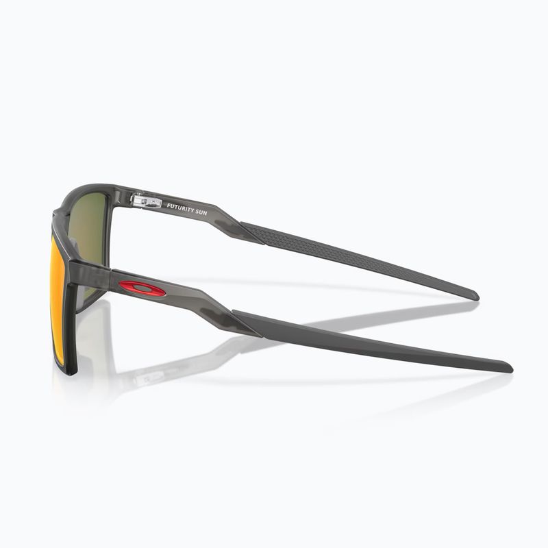 Oakley Futurity satin grey smoke/prizm ruby polarized sunglasses 3