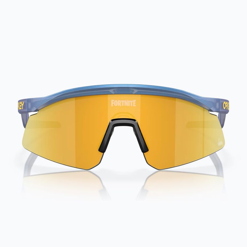 Oakley Hydra Fortnite matte cyan blue/clear shift prizm 24k sunglasses 3