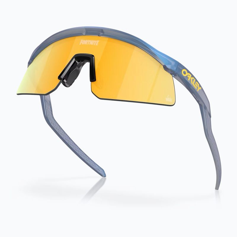 Oakley Hydra Fortnite matte cyan blue/clear shift prizm 24k sunglasses 5