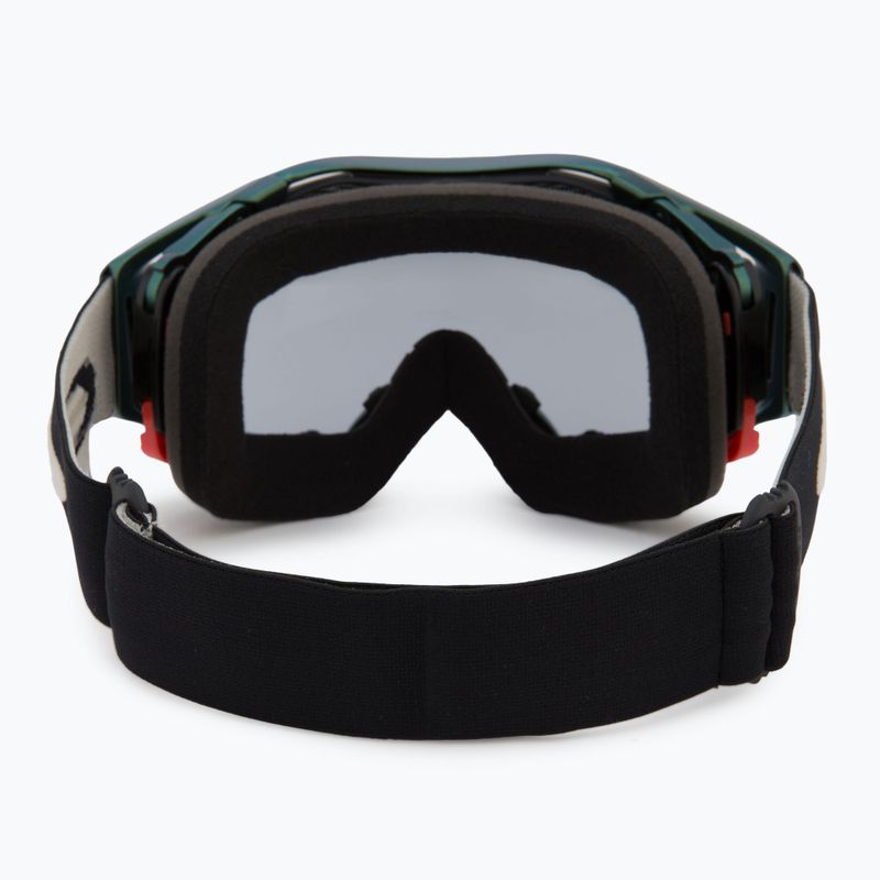 Oakley Airbrake MTB cycling goggles black green colourshift/light grey 3