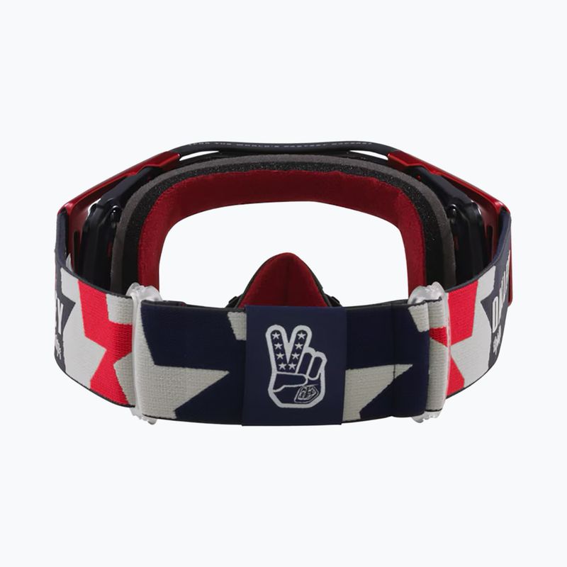 Oakley Airbrake MTB cycling goggles Troy Lee Designs rwb stars/clear 3