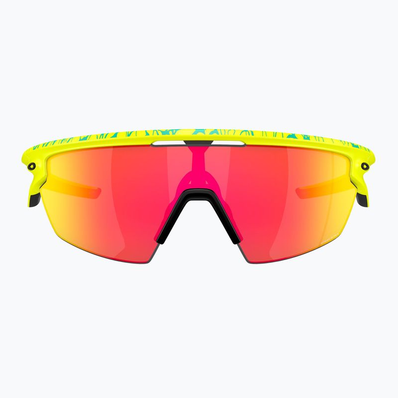 Oakley Sphaera matte tenball yellow/clst neuron/prizm ruby sunglasses 2
